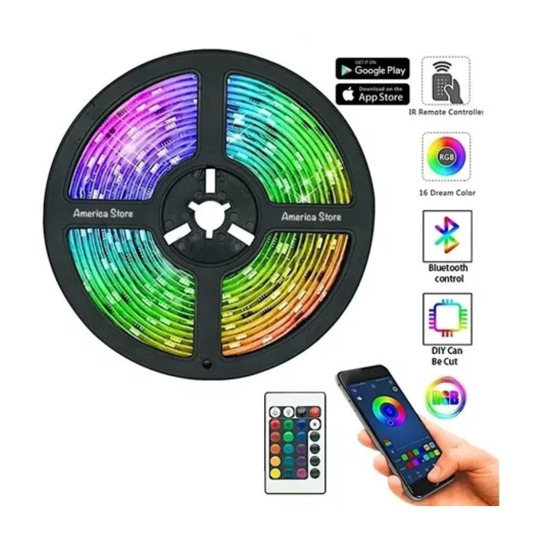 Miniatura 5 de Cinta Luz Rgb Led Ritmica 5 Metros